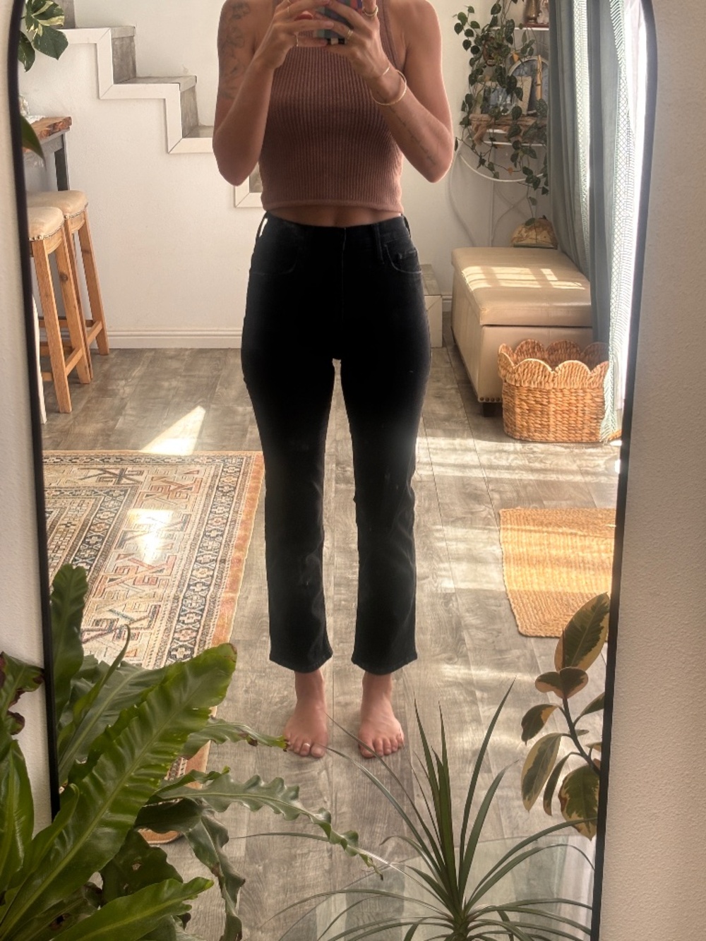 Black mother denim